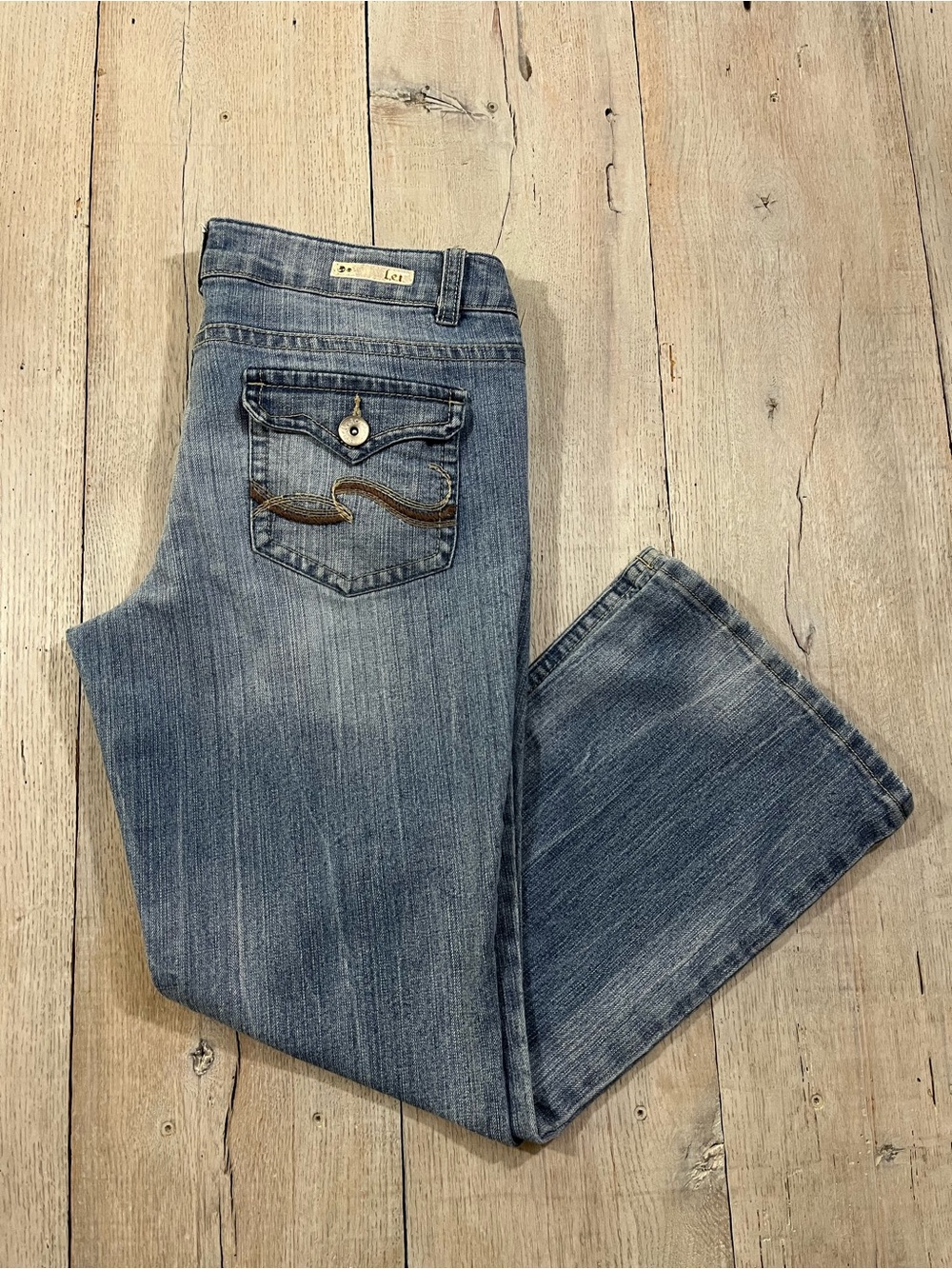 L.E.I. Sasha Ashley Trouble Boot Jeans Size 13 SHORT